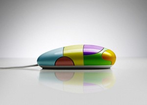 Colorful computer mouse