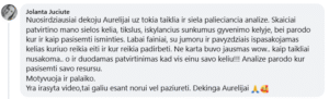 Jolantos Juciutes atsiliepimas