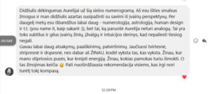 Linos G. atsiliepimas