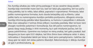 Rimos atsiliepimas apie numerograma